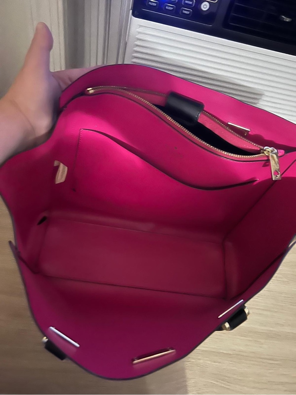 kate spade Black Tote with Pink Straps - Picture 3 of 4
